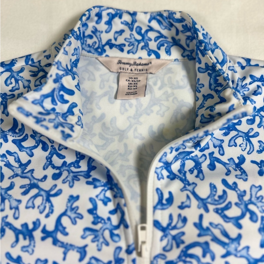 Tommy Bahama Women’s Activewear Quarter Zip Pullover XS EUC - Picture 7 of 10